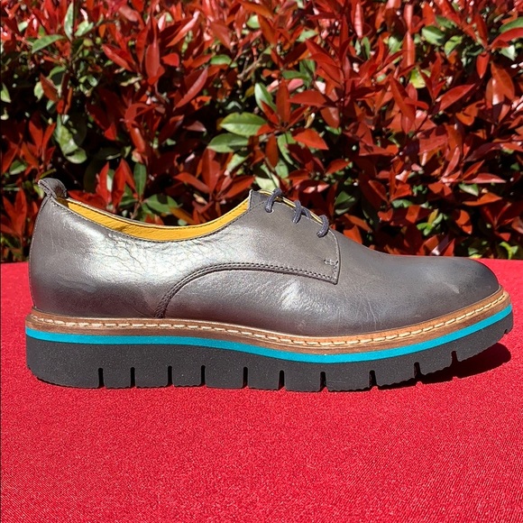 Jafa 397 Graphite Oxfords Flats NWOB Size 38 - Picture 1 of 10